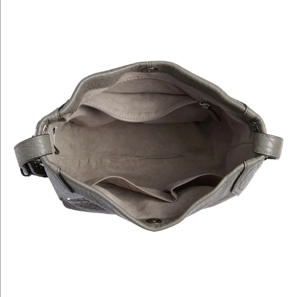 VINCE CAMUTO Gray Fava Leather Hobo - Picture 5 of 12
